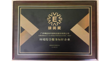 喜訊！博世科連續(xù)四年獲“環(huán)境綜合服務(wù)標桿企業(yè)”榮譽