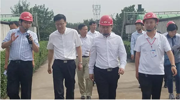 山西省副省長賀天才考察博世科污水處理廠升級改造項目