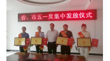 喜訊！泗洪博世科被授予宿遷市“五一勞動(dòng)獎(jiǎng)狀”稱號(hào)！
